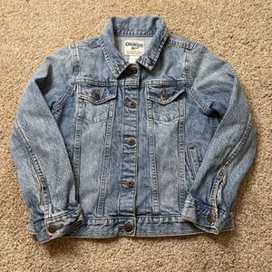 OshKosh B'gosh Denim Jacket Kids Size 10 Blue Classic Trucker Jean Jacket
